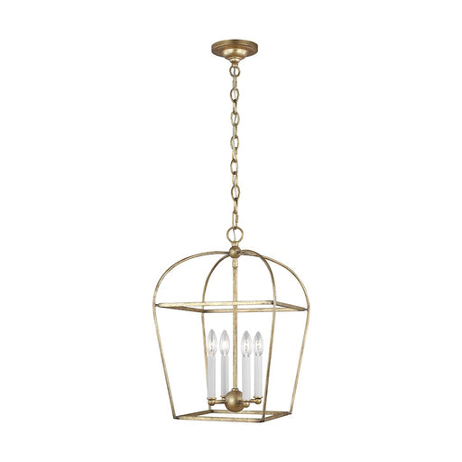 Visual Comfort Studio Stonington 4 Light Small Lantern, Antique Gild - CC1084ADB