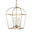 Visual Comfort Studio Stonington 4 Light Small Lantern, Antique Gild