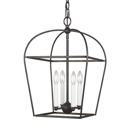Visual Comfort Studio Stonington 4 Light Small Lantern, Smith Steel