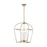 Visual Comfort Studio Stonington 4 Light Med Lantern, Ant Gild - CC1094ADB