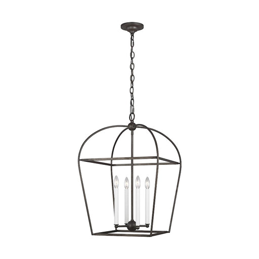 Visual Comfort Studio Stonington 4 Light Medium Lantern, Smith Steel - CC1094SMS