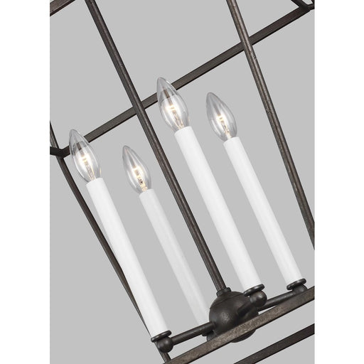 Visual Comfort Studio Stonington 4 Light Medium Lantern, Smith Steel