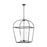 Visual Comfort Studio Stonington 4 Light Large Lantern, Smith Steel - CC1104SMS