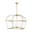 Visual Comfort Studio Stonington 4 Light Wide Lantern, Antique Gild - CC1114ADB