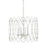 Visual Comfort Studio Gardner 4 Light Med Chandelier, Rustic White