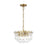 Visual Comfort Studio Arden 4-Lt Small Chandelier, Burnished Brass - CC1254BBS