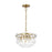 Visual Comfort Studio Arden 4-Lt Small Chandelier, Burnished Brass