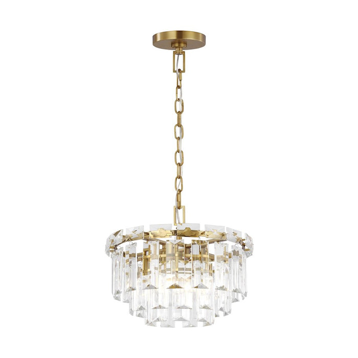 Visual Comfort Studio Arden 4-Lt Small Chandelier, Burnished Brass