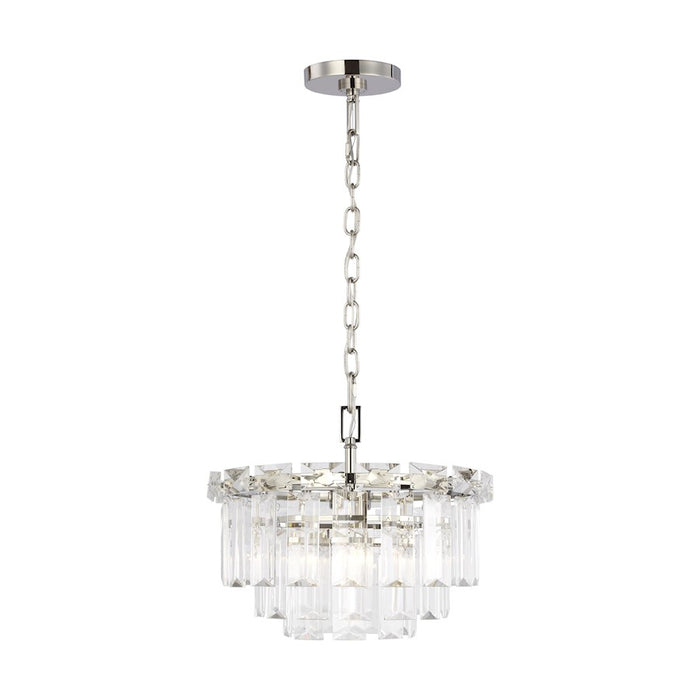 Visual Comfort Studio Arden 4 Light Small Chandelier, Polished Nickel - CC1254PN