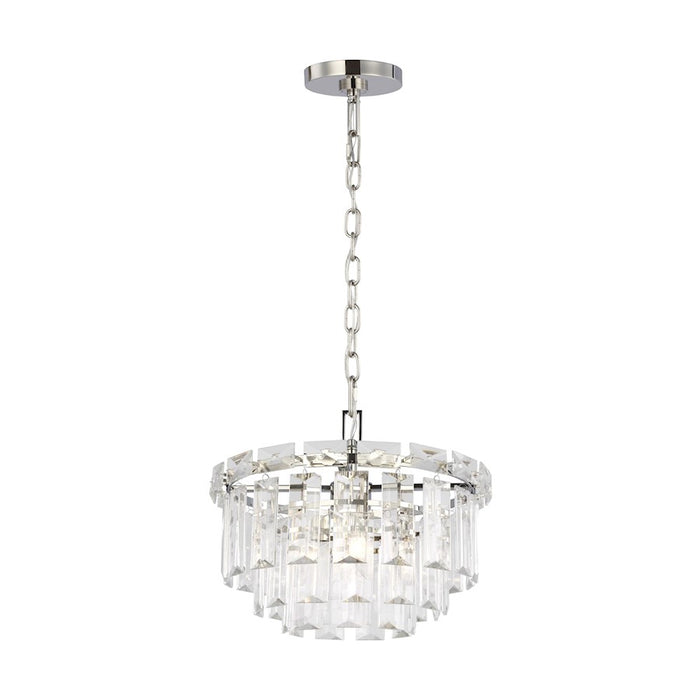 Visual Comfort Studio Arden 4 Light Small Chandelier, Polished Nickel