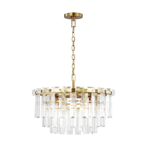 Visual Comfort Studio Arden 10-Lt Med Chandelier, Burnished Brass - CC12610BBS