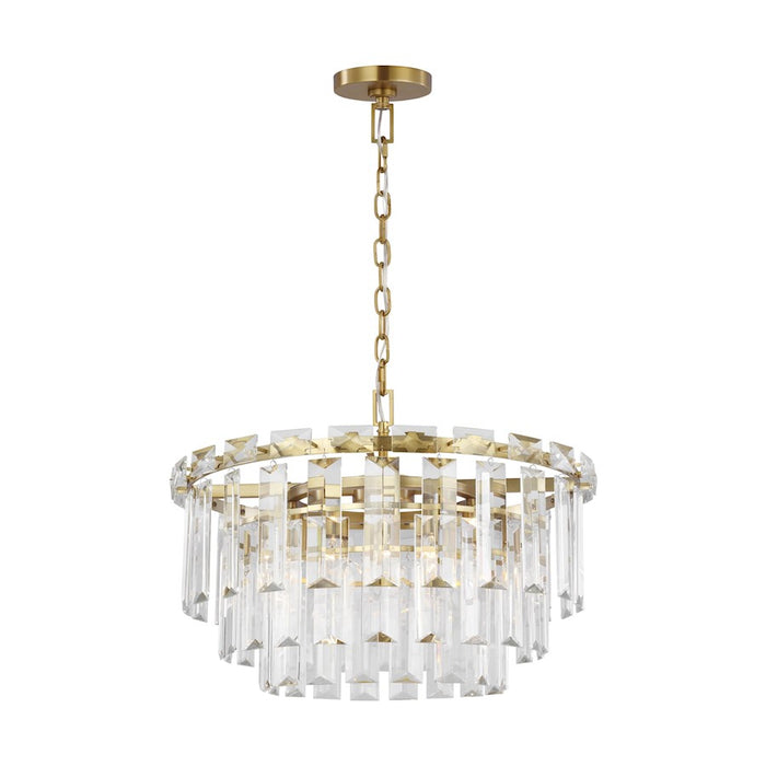 Visual Comfort Studio Arden 10-Lt Med Chandelier, Burnished Brass