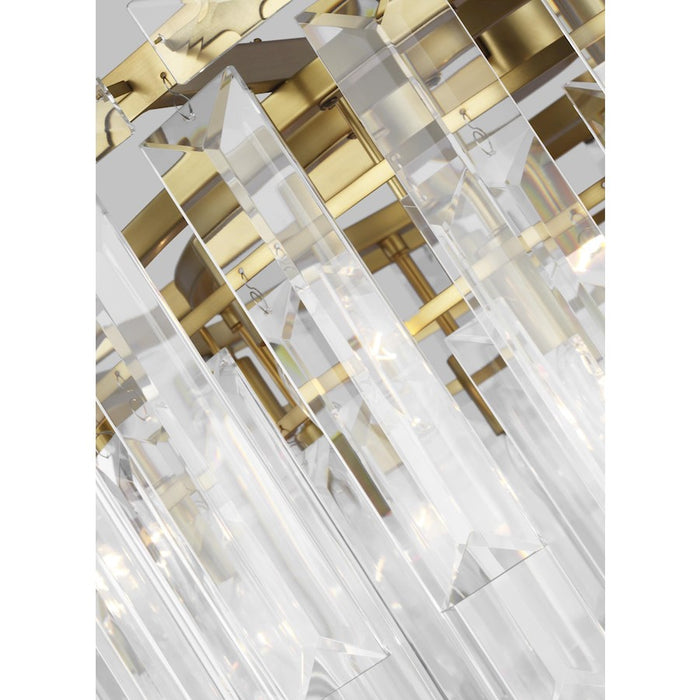 Visual Comfort Studio Arden 16-Lt Large Chandelier, Burnished Brass