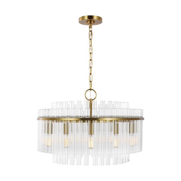 Visual Comfort Studio Beckett 12-Lt Med Chandelier, Burnished Brass - CC12812BBS