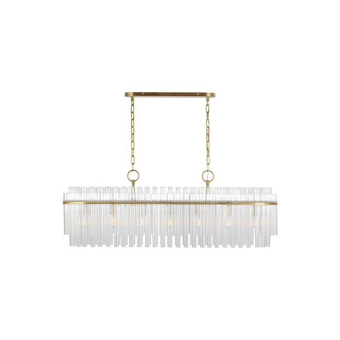 Visual Comfort Studio Beckett 7-Lt Linear Chandelier, Burnished - CC1307BBS