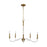 Visual Comfort Studio Hanover 5-Lt Med Chandelier, Burnished Brass - CC1315BBS