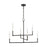 Visual Comfort Studio Bayview 6 Light Medium Chandelier, Aged Iron - CC1346AI