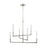 Visual Comfort Studio Bayview 6 Light Med Chandelier, Polished Nickel - CC1346PN