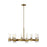 Visual Comfort Studio Geneva 8-Lt Chandelier, Burnished Brass/Clear - CC1378BBS