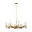 Visual Comfort Studio Geneva 8-Lt Chandelier, Burnished Brass/Clear