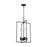 Visual Comfort Studio Keystone 4 Light Lantern, Aged Iron