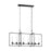 Visual Comfort Studio Keystone 6 Light Linear Chandelier, Aged Iron