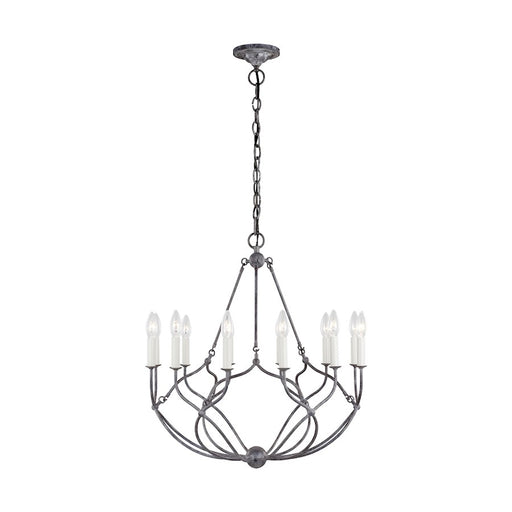 Visual Comfort Studio Richmond 12-Lt Small Chandelier, Galv - CC14112WGV