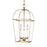 Visual Comfort Studio Stonington 3 Light Mini Lantern, Antique Gild