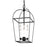 Visual Comfort Studio Stonington 3 Light Mini Lantern, Smith Steel