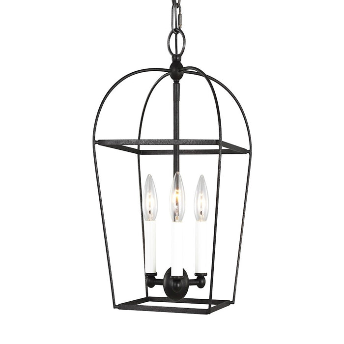 Visual Comfort Studio Stonington 3 Light Mini Lantern, Smith Steel