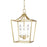 Visual Comfort Studio Southold 3 Light Mini Lantern, Burnished Brass - CC1433BBS