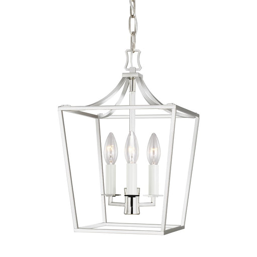 Visual Comfort Studio Southold 3 Light Mini Lantern, Polished Nickel - CC1433PN