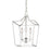 Visual Comfort Studio Southold 3 Light Mini Lantern, Polished Nickel