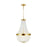 Visual Comfort Studio Summerhill 6-Lt Small Chandelier, Brass/Clear - CC1476BBS