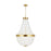 Visual Comfort Studio Summerhill 12-Lt Med Chandelier, Brass/Clear - CC14812BBS