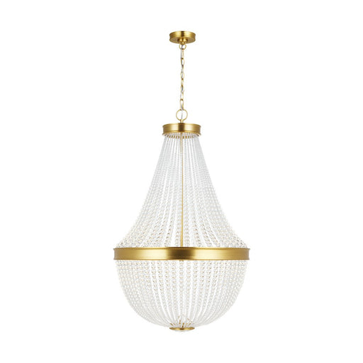 Visual Comfort Studio Summerhill 12-Lt Med Chandelier, Brass/Clear - CC14812BBS