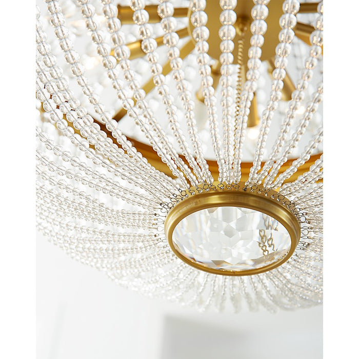 Visual Comfort Studio Summerhill 12-Lt Med Chandelier, Brass/Clear