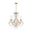 Visual Comfort Studio Kinsale 10-Lt Med Chandelier, Ant Gild/Clear - CC15210ADB