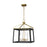 Visual Comfort Studio Carlow 4 Light Large Lantern, Midnight - CC1554MBKBBS