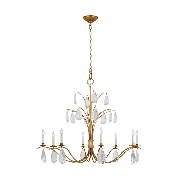 Visual Comfort Studio Shannon 8-Lt Extra Chandelier, Ant Gild/CRY - CC1598ADB