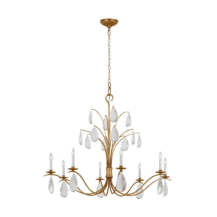 Visual Comfort Studio Shannon 8-Lt Extra Chandelier, Ant Gild/CRY