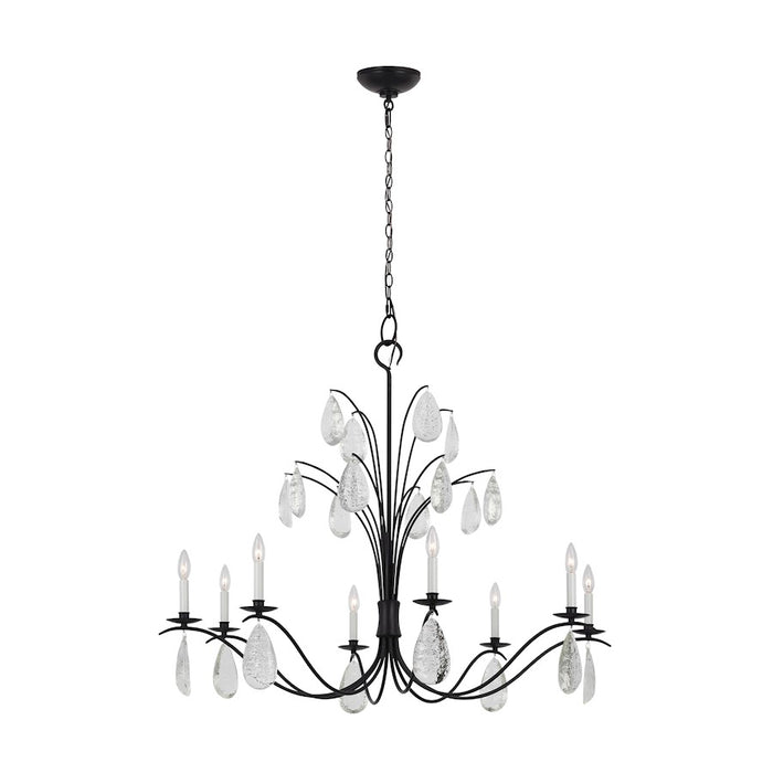 Visual Comfort Studio Shannon 8-Lt XL Chandelier, Iron/Crystal