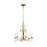 Visual Comfort Studio Shannon 6-Lt Med Chandelier, Ant Gild/Crystal