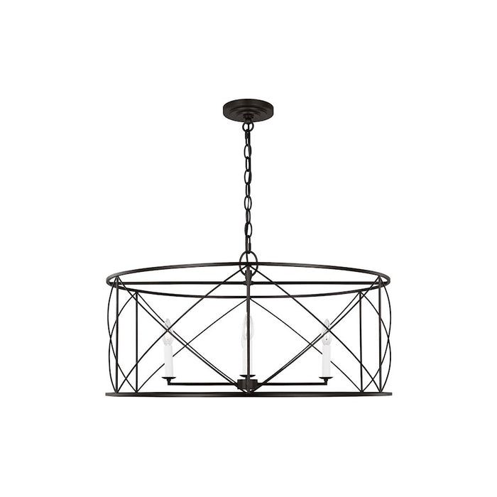 Visual Comfort Studio Beatrix 4 Light Extra Large Lantern, Aged Iron - CC1624AI