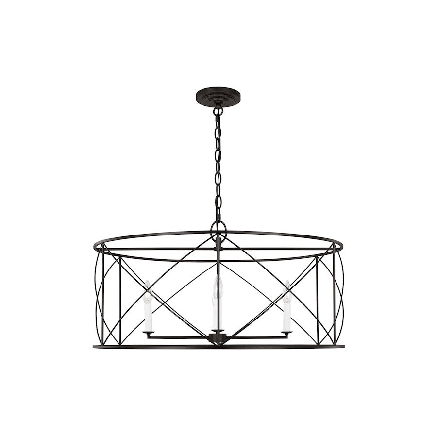 Visual Comfort Studio Beatrix 4 Light Extra Large Lantern, Aged Iron - CC1624AI