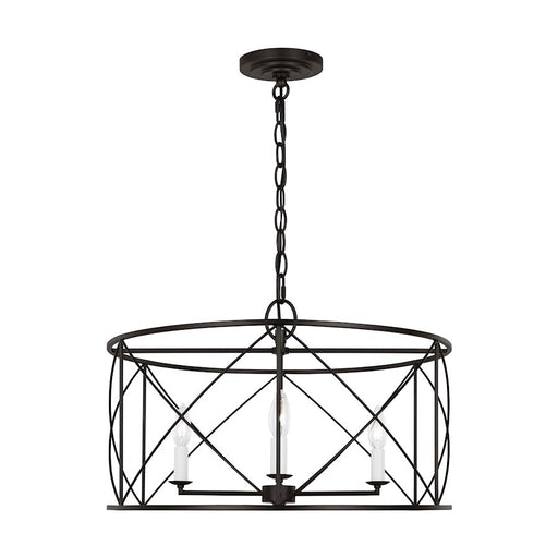 Visual Comfort Studio Beatrix 4 Light Large Lantern, Aged Iron - CC1634AI