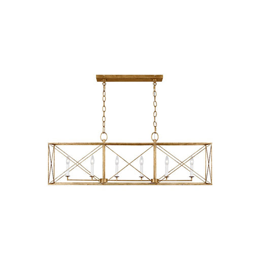 Visual Comfort Studio Beatrix 4 Light Large Linear Lantern, Ant Gild - CC1646ADB