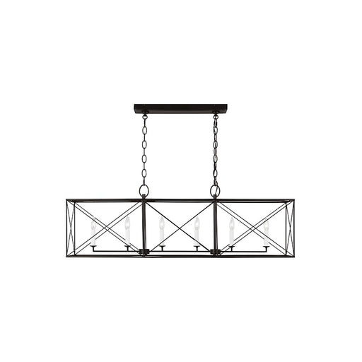 Visual Comfort Studio Beatrix 4 Light Large Linear Lantern, Aged Iron - CC1646AI