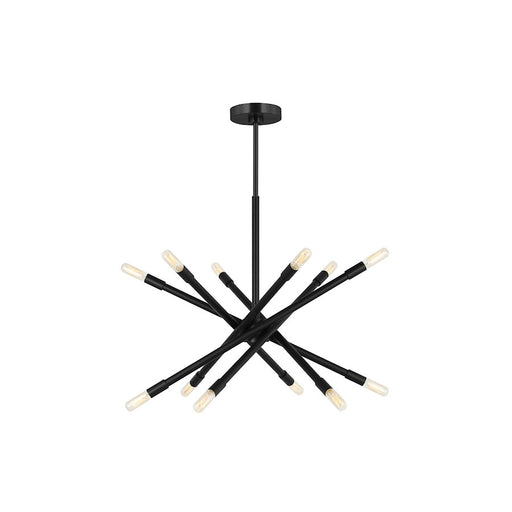 Visual Comfort Studio Eastyn 12 Light Med Chandelier, Midnight - CC16712MBK