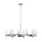 Visual Comfort Studio Geneva 8-Lt Large Chandelier, Pol Nickel/Clear - CC16810PN